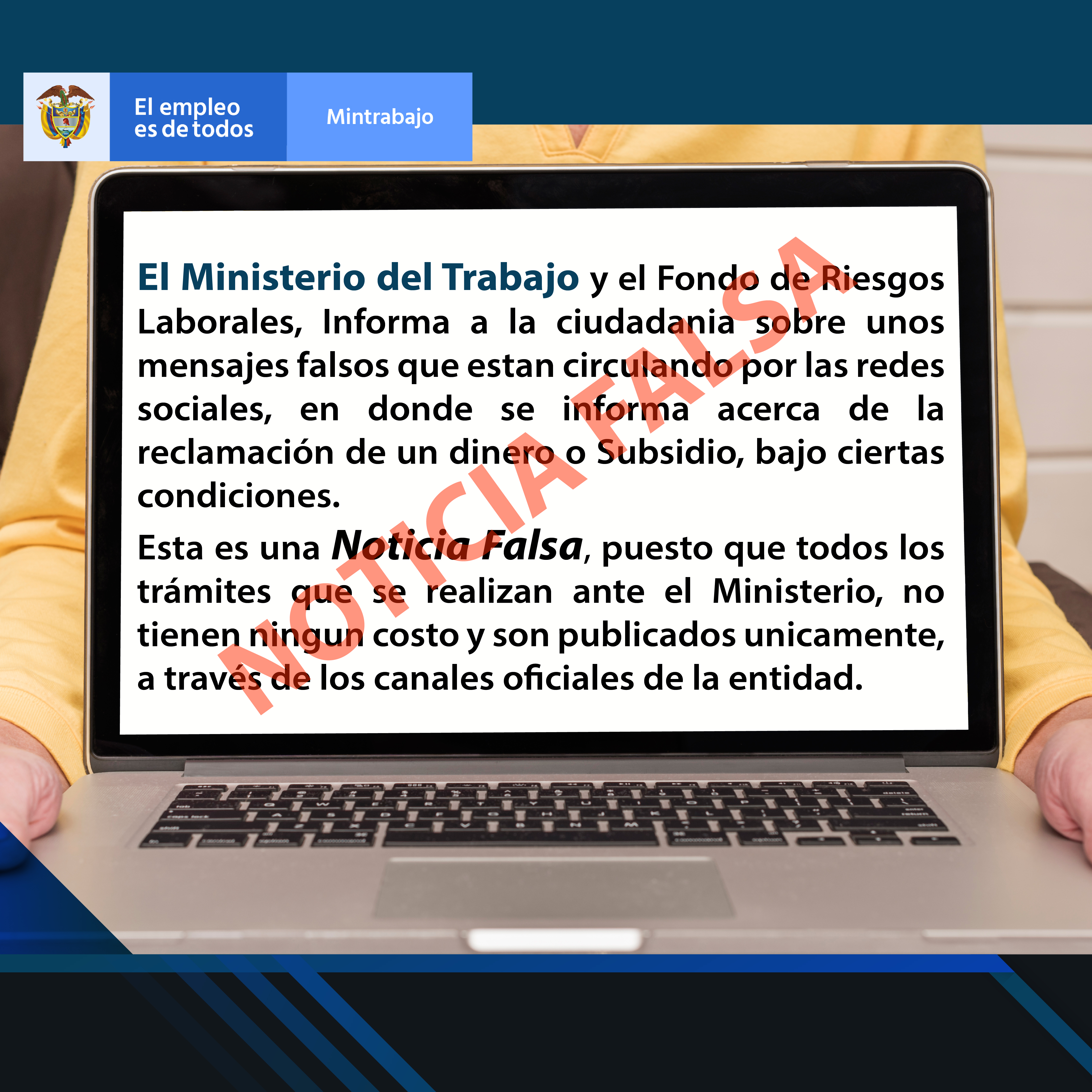 ¡ATENCIÓN! Noticia Falsa